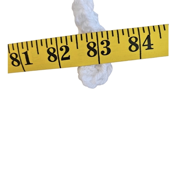 Hand Crafted Holiday Garland Crochet Angel Christmas Ornamets handmade lights up - Picture 17 of 17